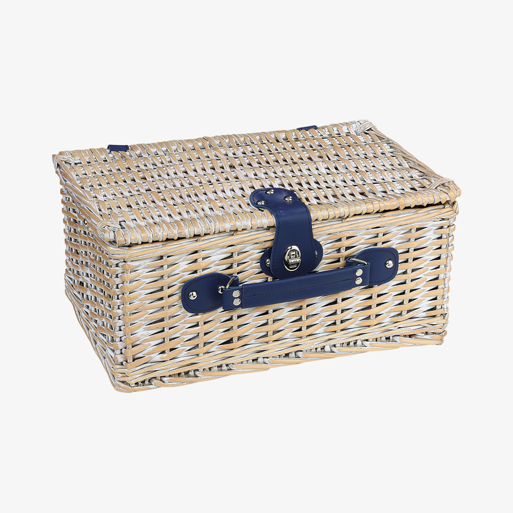 Picnic basket Arolo White, w/accessories t/2 pers.