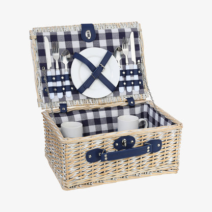 Picnic basket Arolo White, w/accessories t/2 pers.