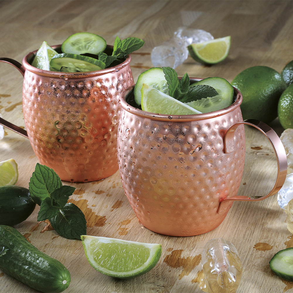 Moscow Mule mugs knocked copper 0.46L