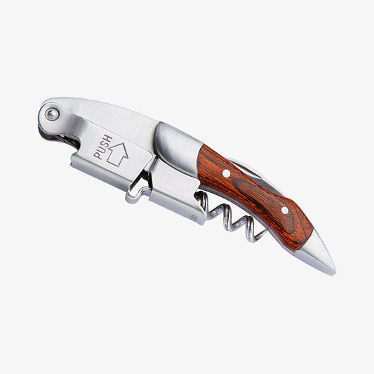 Legno Servant knife in steel/wood with 3 functions