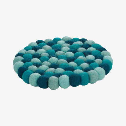 Bordskåner, lyseblå, rund LANA AZZURRO