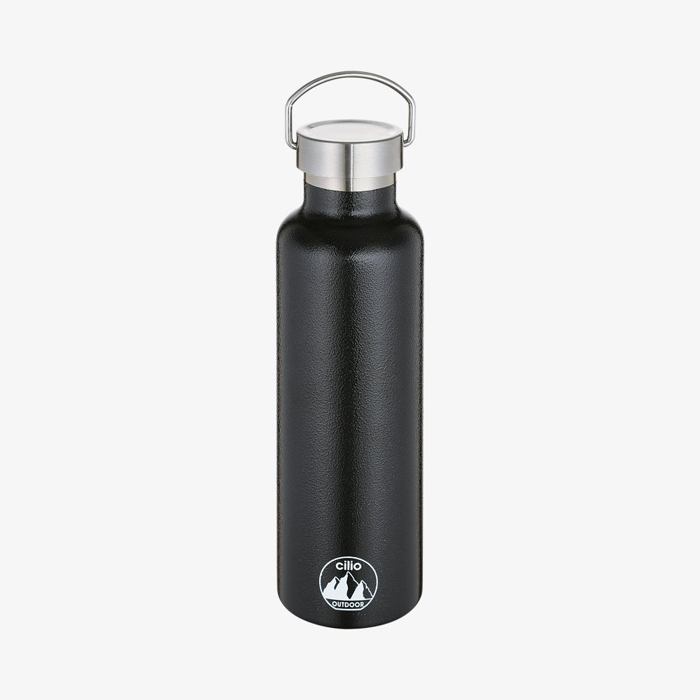 Thermo bottle black 750ml grigio