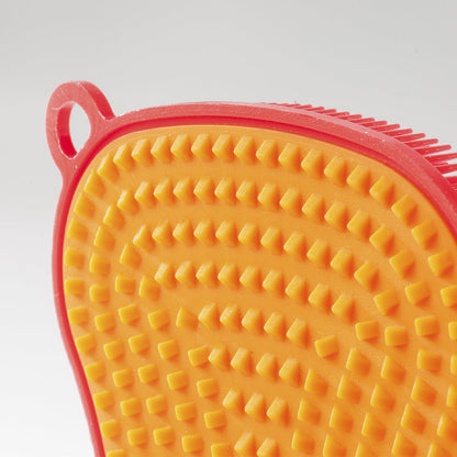 SCRUBBY svamp med hård og blød side orange