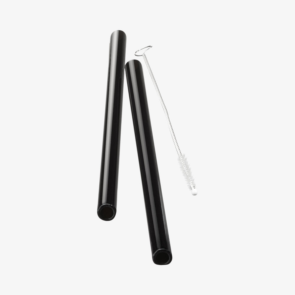 Future straws with cleaning brush just 4 pieces black
