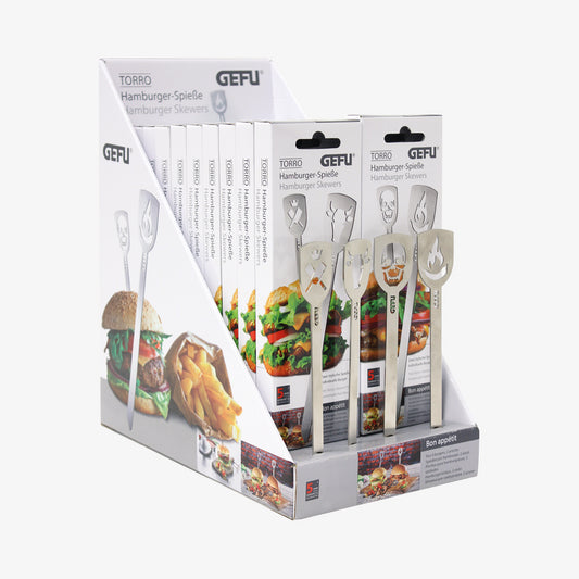 Hamburgerspyd, display m/22 stk, TORRO