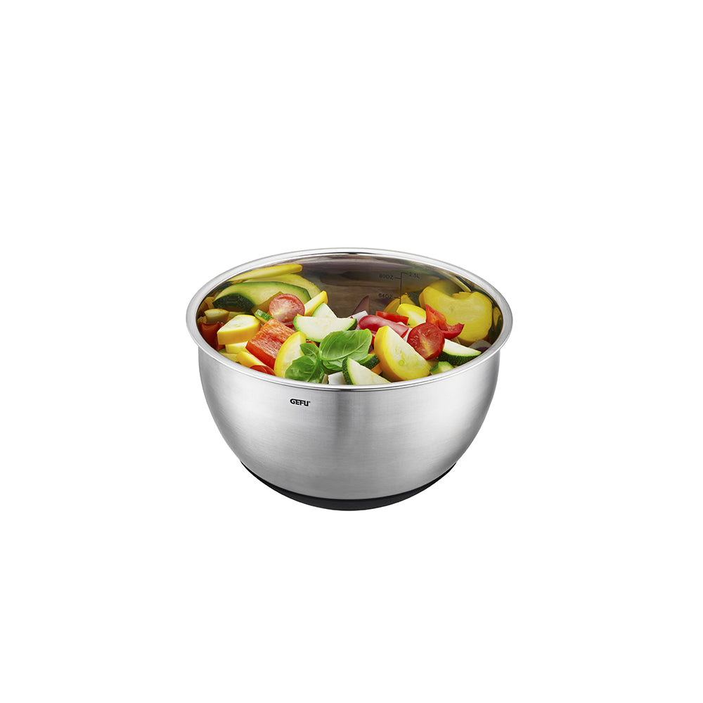 Muovo stainless steel bowl with lid medium