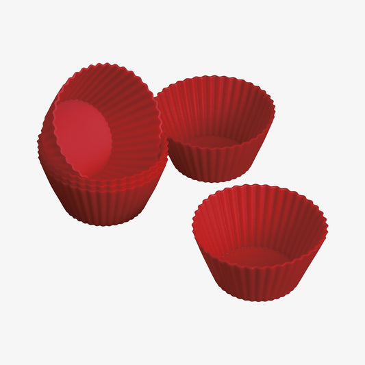 Cupcake forme 6stk rød JULIETTE