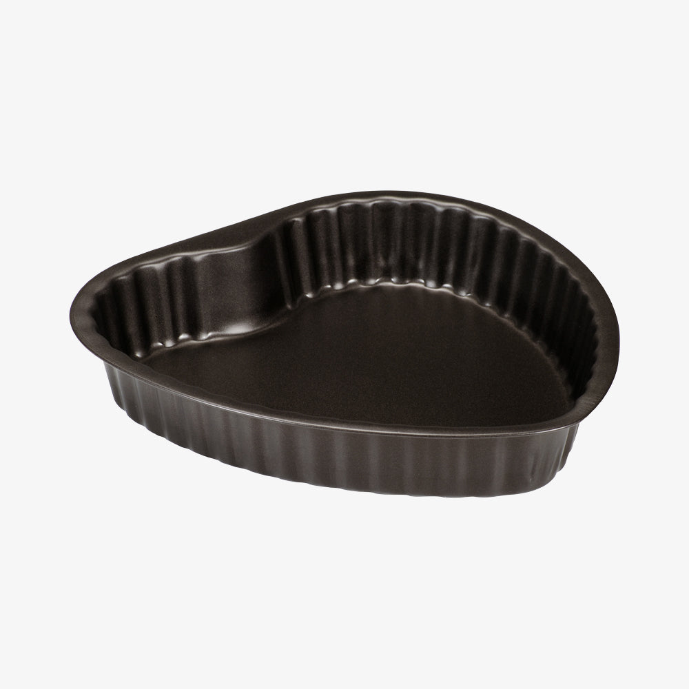 Kageform hjerte sort 25x25cm