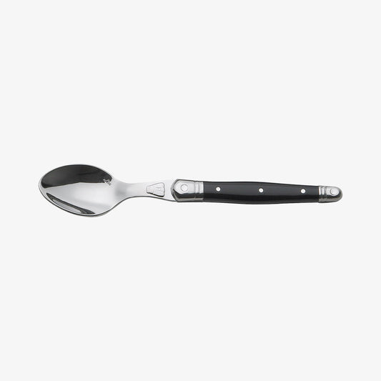 Laguiole teaspoon with black handle 1.5 mm