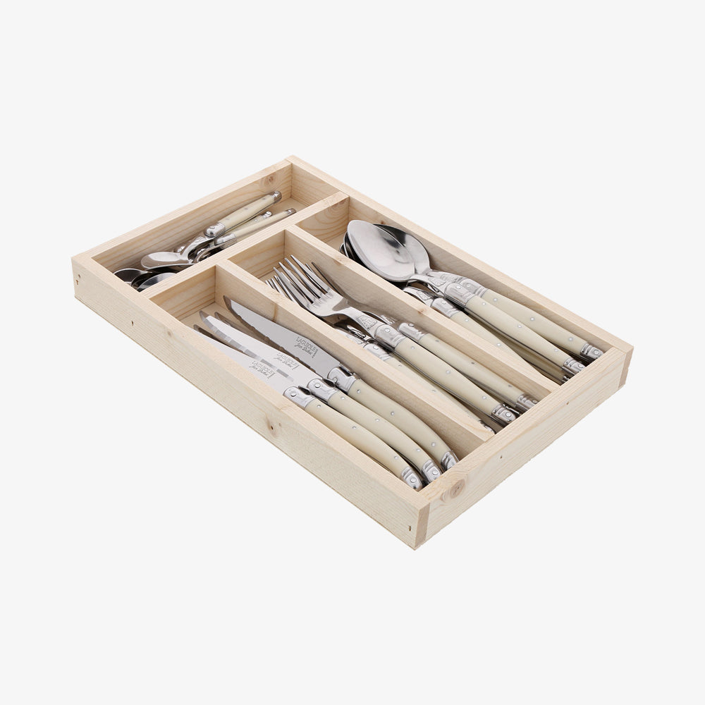 Cutlery set ABS IVO knives/forks/spoons/teaspoons 24pcs