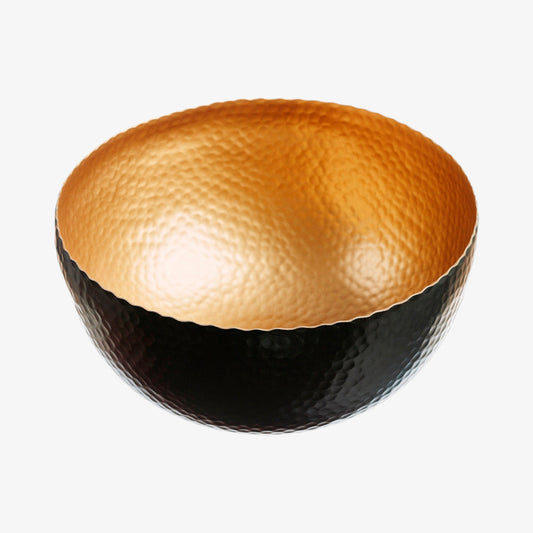 Serving bowl in black and gold