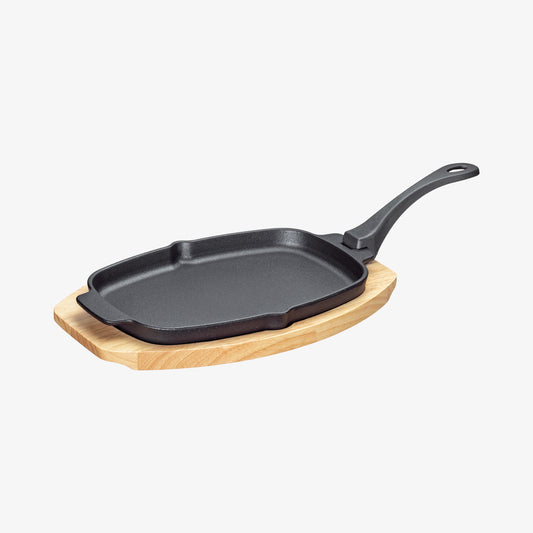 Serveringspande oval støbejern
