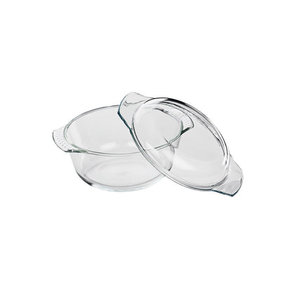Glasfad rundt m. låg 29cm ELSASS