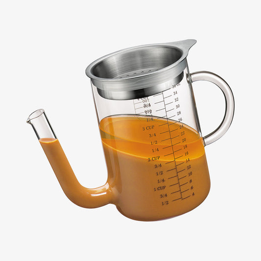 Jug with fat-separator