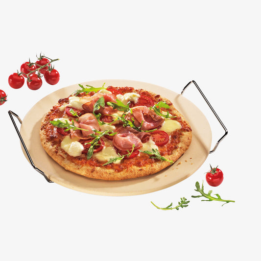 Pizza stone with stand Ø 30cm