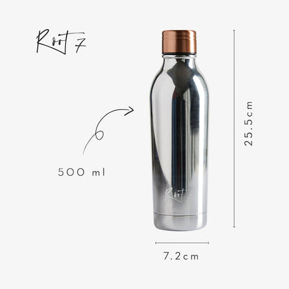 En flaska polerat silver 0,5L